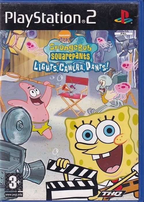 SpongeBob SquarePants Lights Camera Pants - PS2 (B Grade) (Genbrug)
